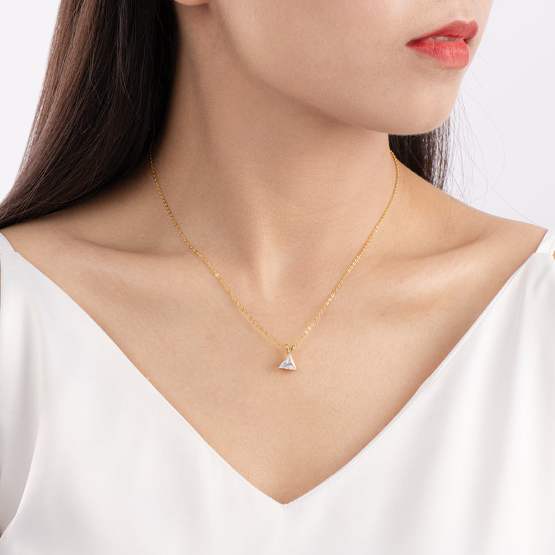 VIEUX - Triangle Zircon Necklace