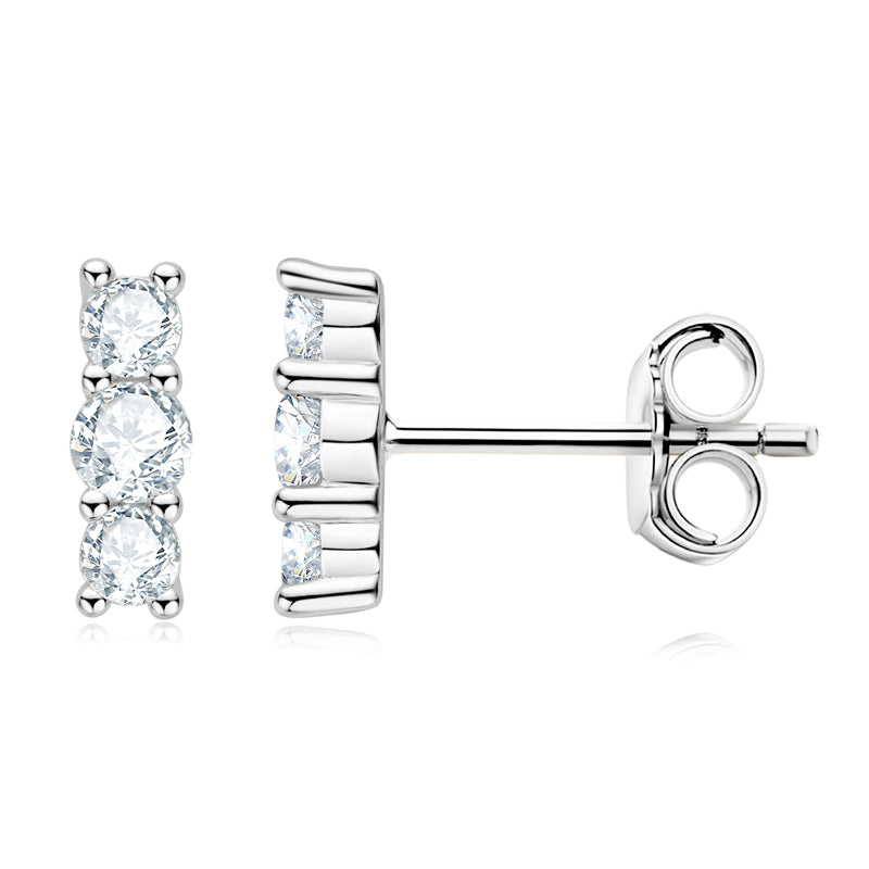 TRIPLE THREAT - Diamond Earrings
