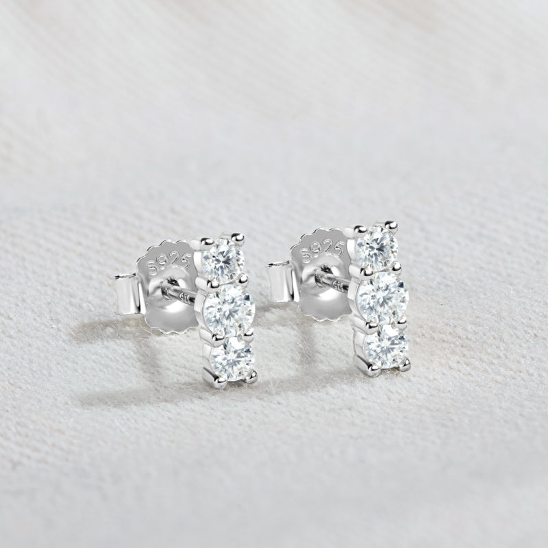 TRIPLE THREAT - Diamond Earrings