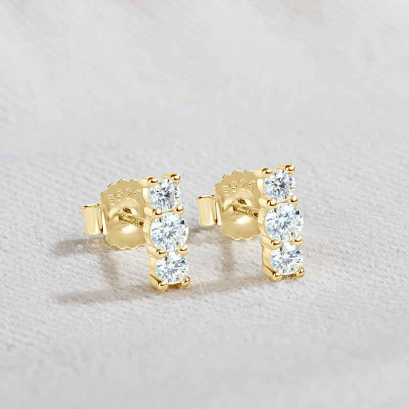 TRIPLE THREAT - Diamond Earrings