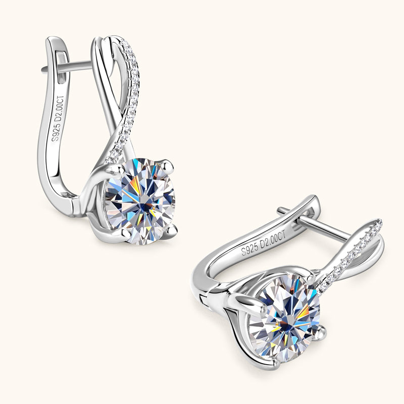 LEXINGTON - Diamond Crossover Earrings