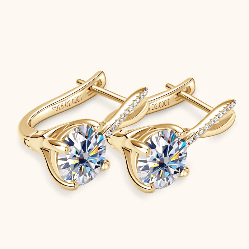 LEXINGTON - Diamond Crossover Earrings