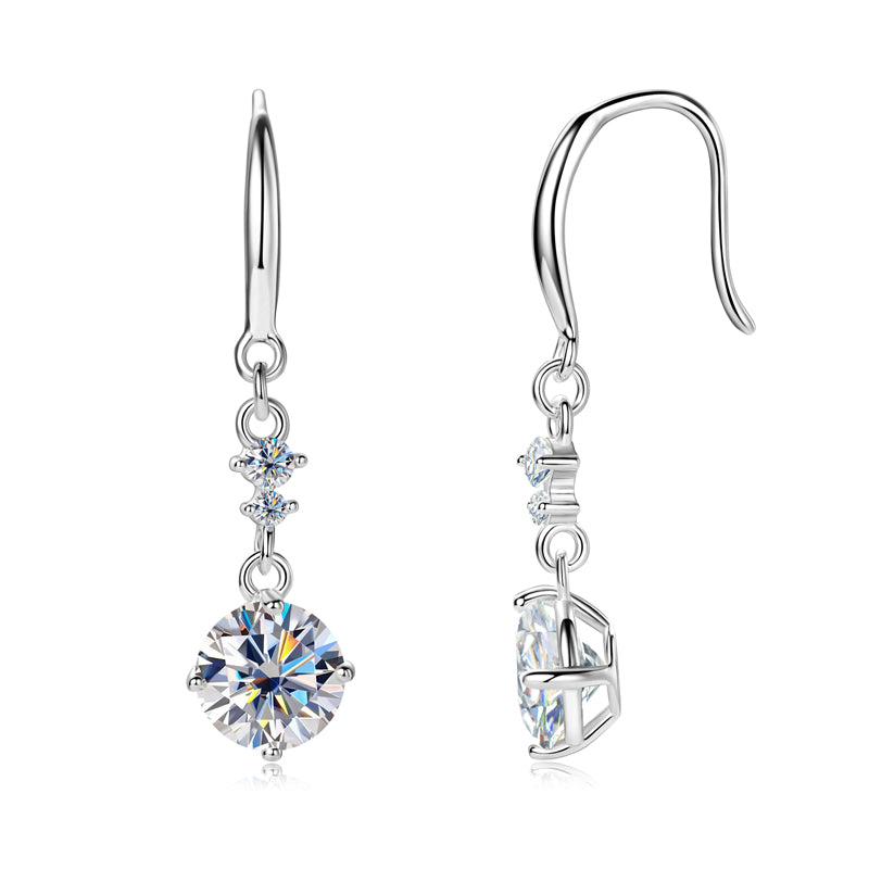 CHRISTINE - Diamond Dangle Earrings