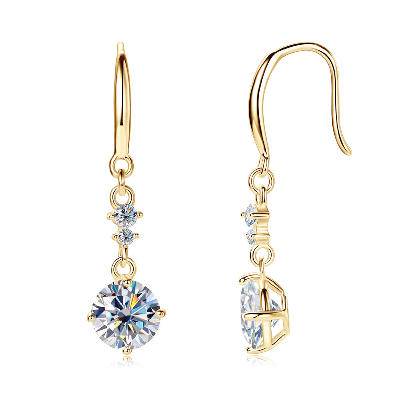 CHRISTINE - Diamond Dangle Earrings