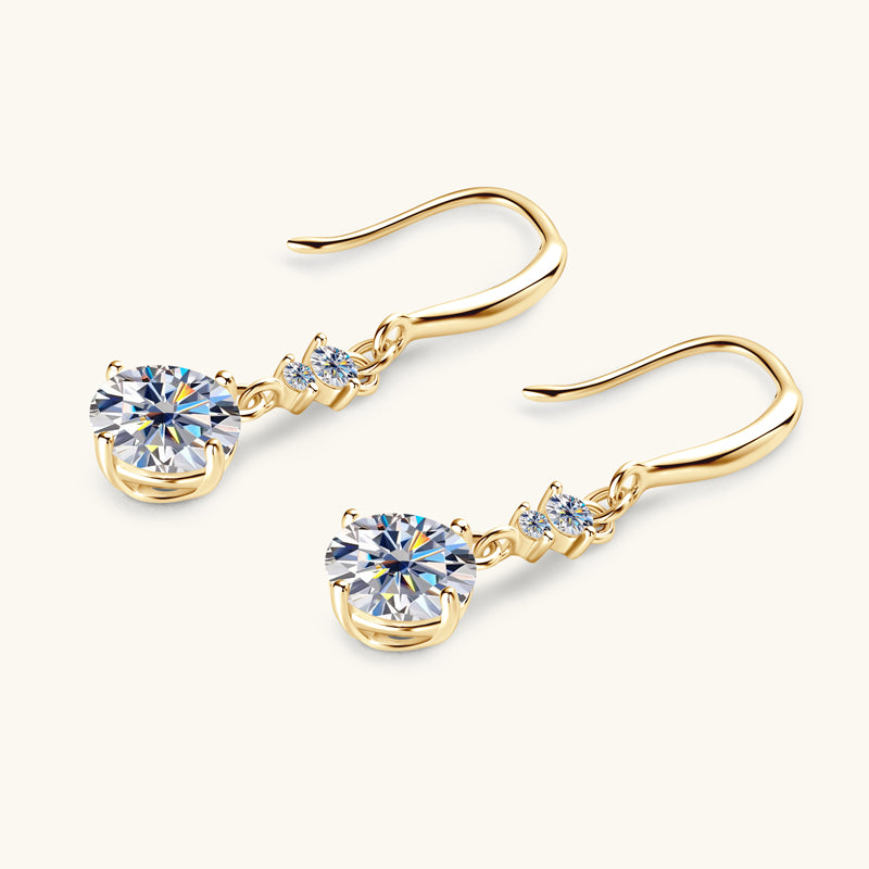 CHRISTINE - Diamond Dangle Earrings