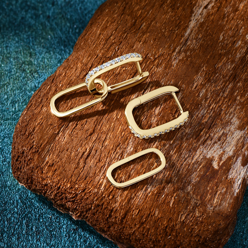 HOOK UP - Dangle Hoop Earrings