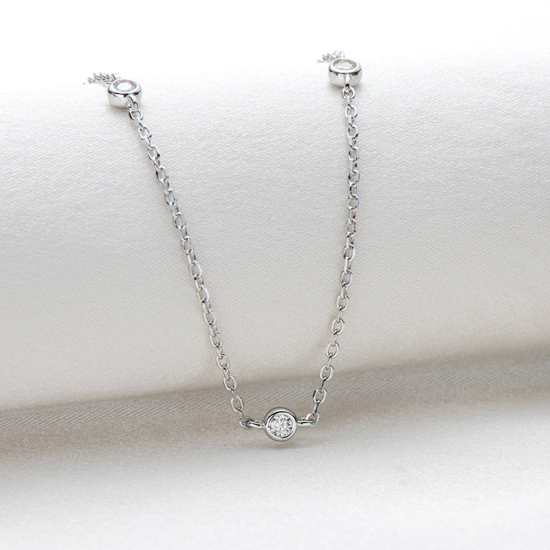 PALISADES - 5 Diamond Statement Necklace