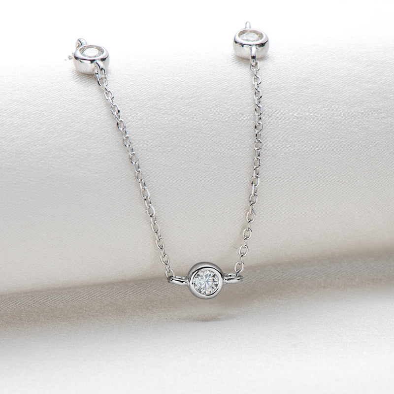 PALISADES - 5 Diamond Statement Necklace
