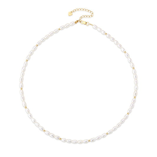 MONROE - Natural Pearl and Gold Necklace