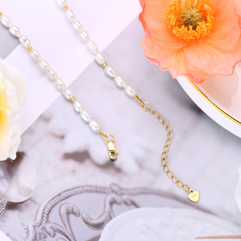 MONROE - Natural Pearl and Gold Necklace