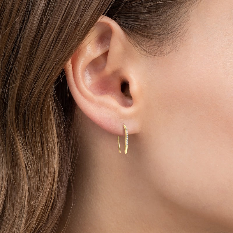 ASHANTI - Diamond Accented Earrings