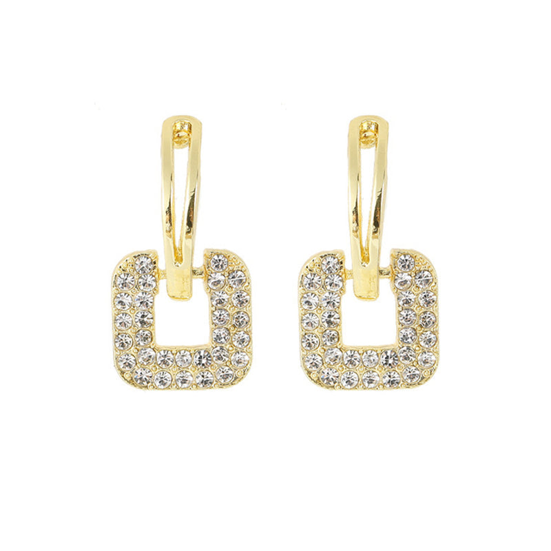 BUCKLE - Paved Diamond Earrings