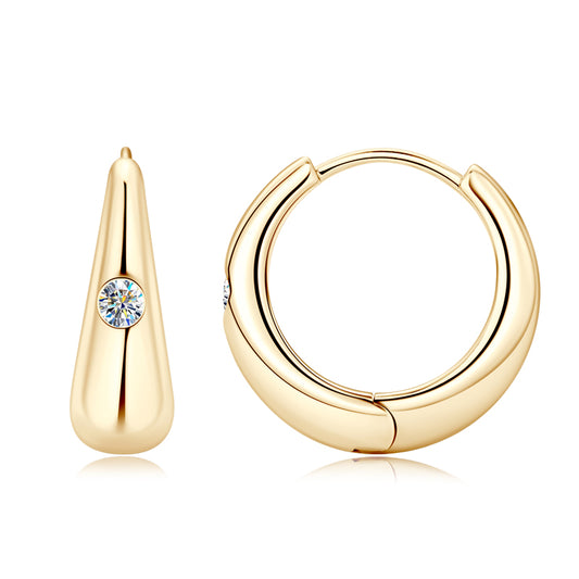 MILAN - Diamond Huggie Earrings