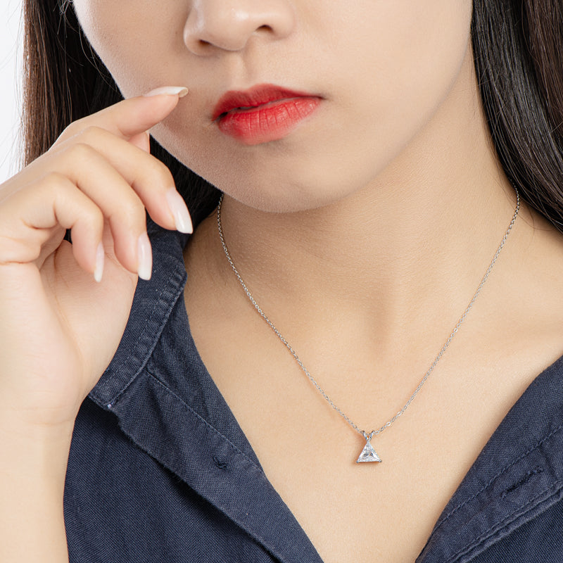 VIEUX - Trillion Zircon Necklace