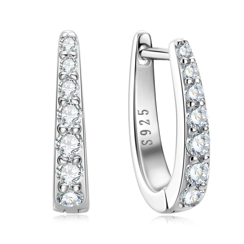 AMES - Diamond Laced Huggie Earrings