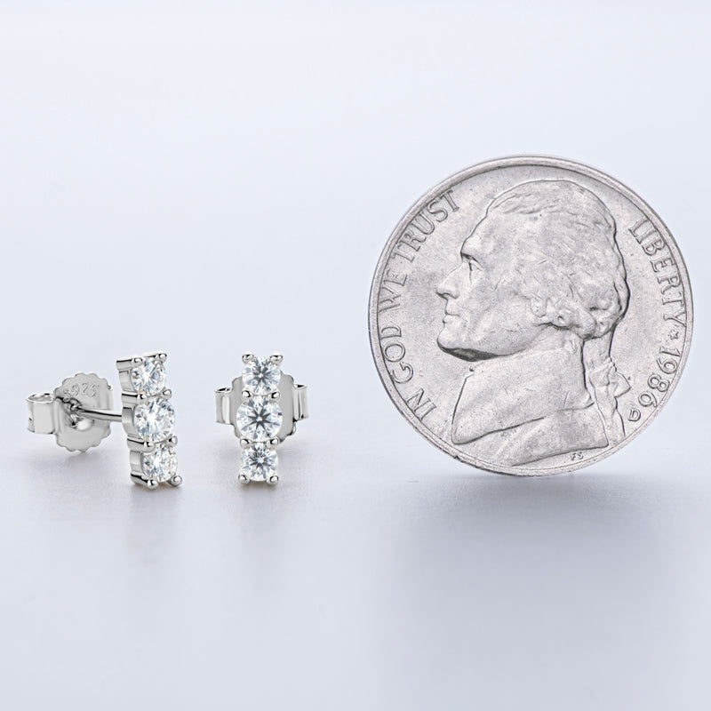TRIPLE THREAT - Diamond Earrings