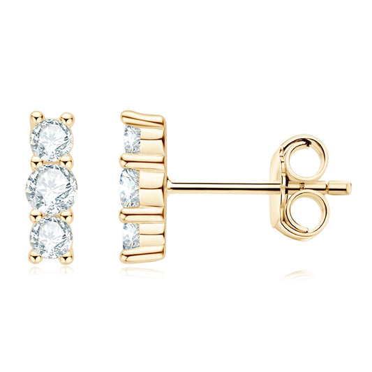 TRIPLE THREAT - Diamond Earrings