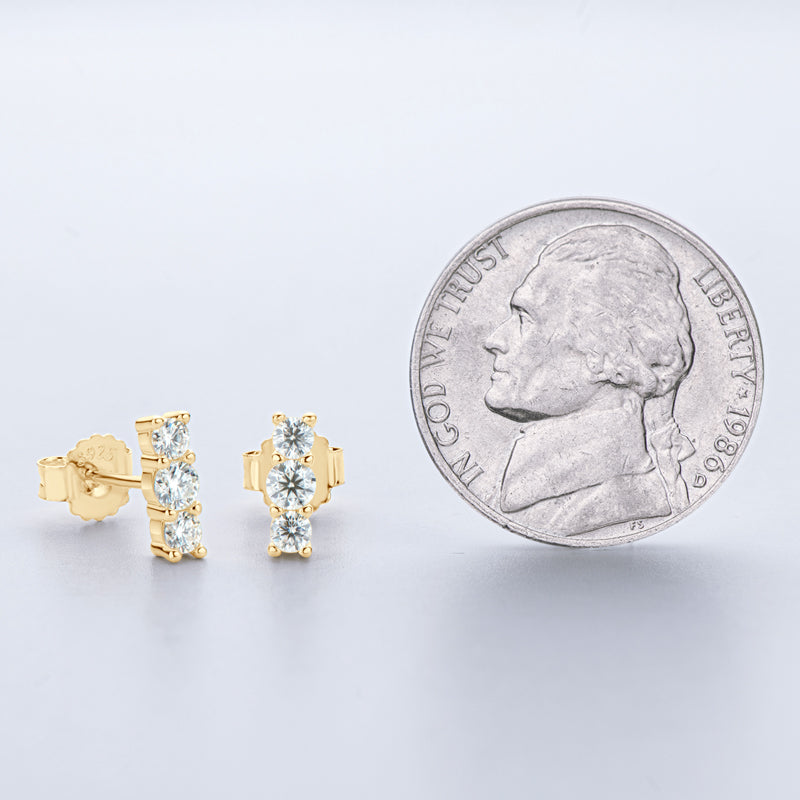 TRIPLE THREAT - Diamond Earrings