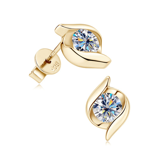 HENNESSY - Snatched Diamond Stud Earrings