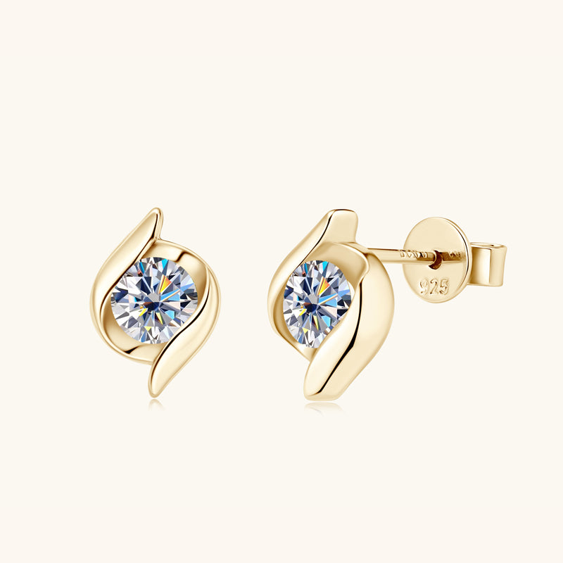 HENNESSY - Snatched Diamond Stud Earrings