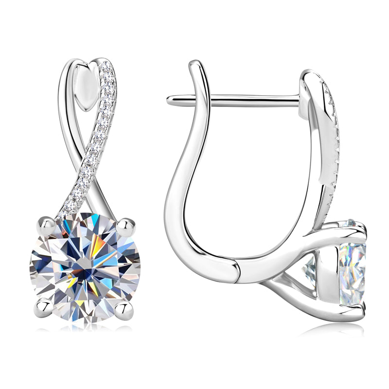 LEXINGTON - Diamond Crossover Earrings