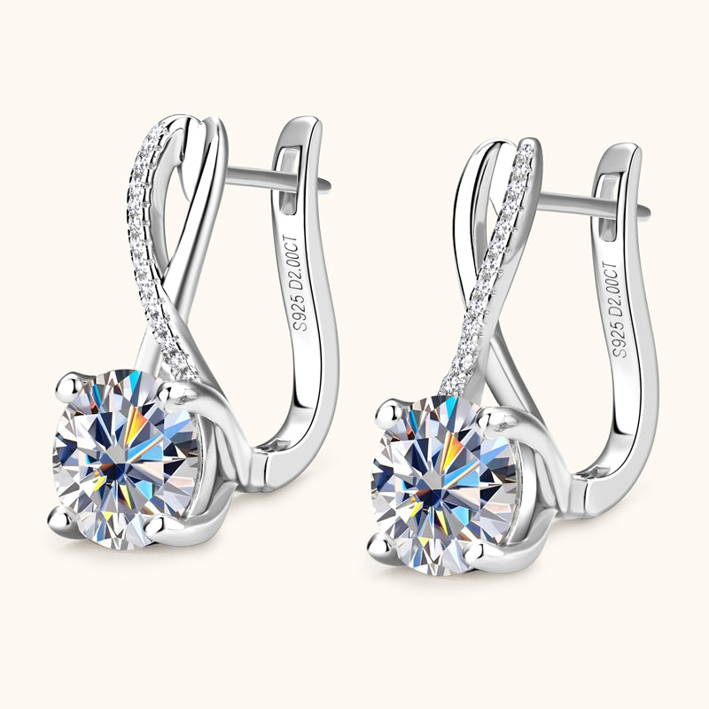 LEXINGTON - Diamond Crossover Earrings
