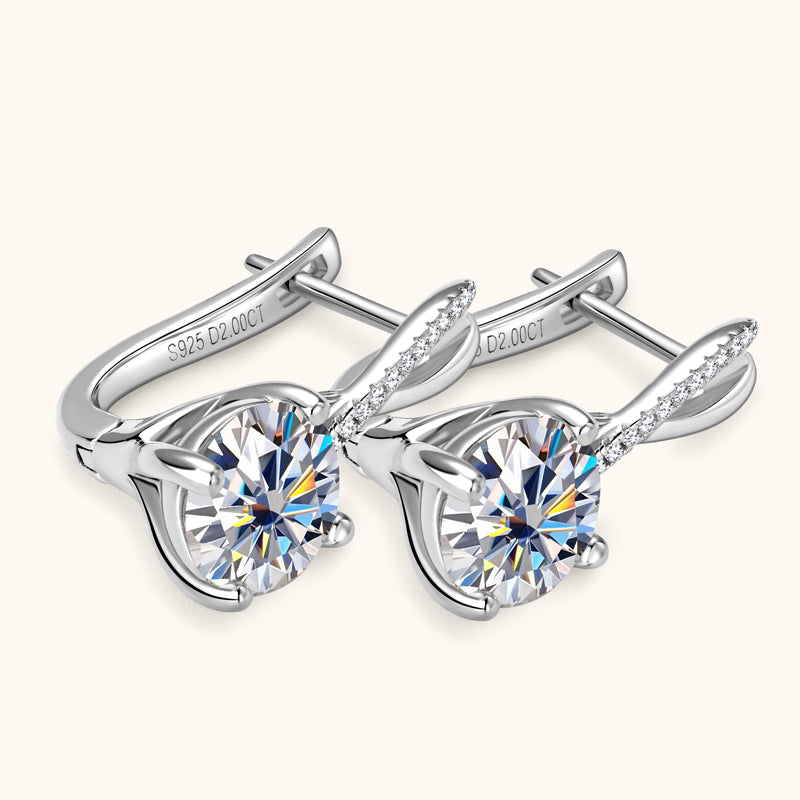 LEXINGTON - Diamond Crossover Earrings