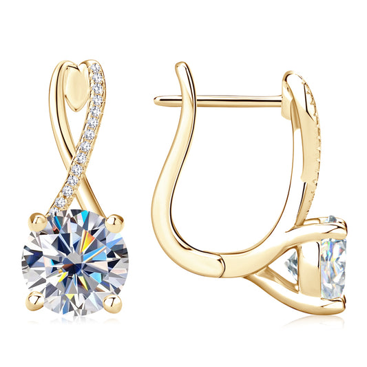 LEXINGTON - Diamond Crossover Earrings