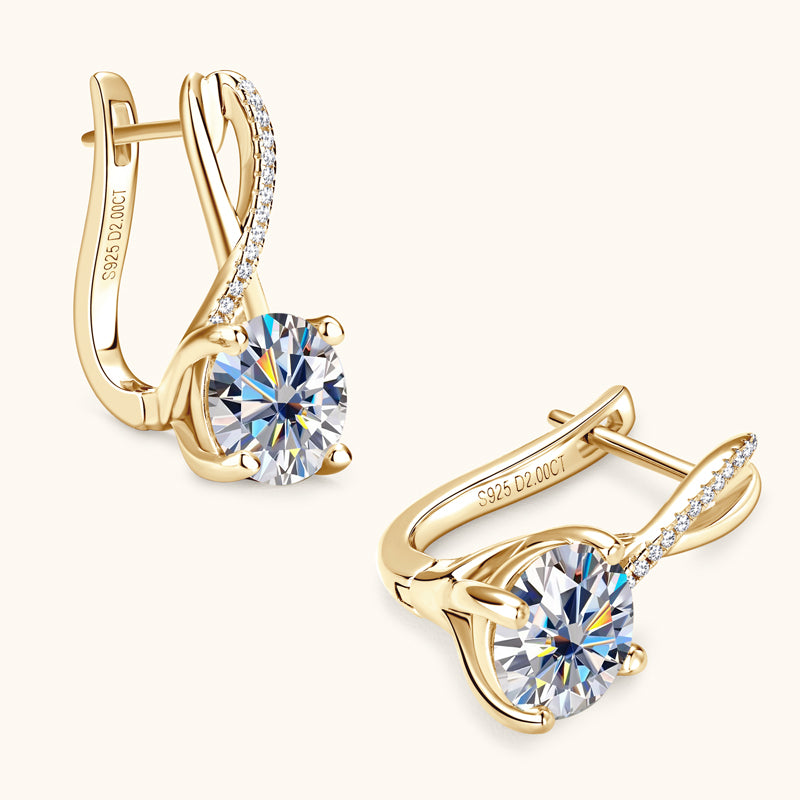LEXINGTON - Diamond Crossover Earrings