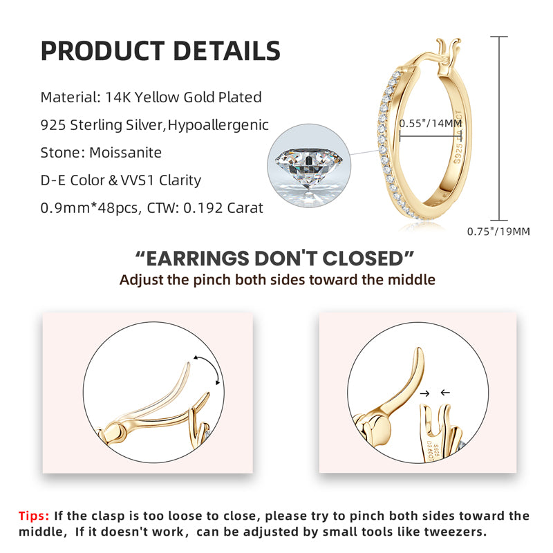 HARTLEY - Diamond Crossover Hoop Earrings