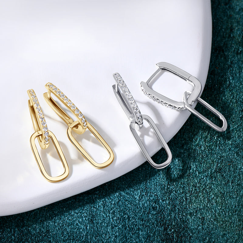 HOOK UP - Dangle Hoop Earrings
