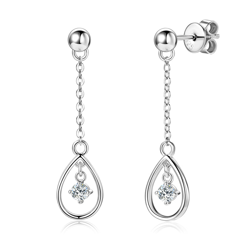 LYRA - Dangle Diamond Earrings
