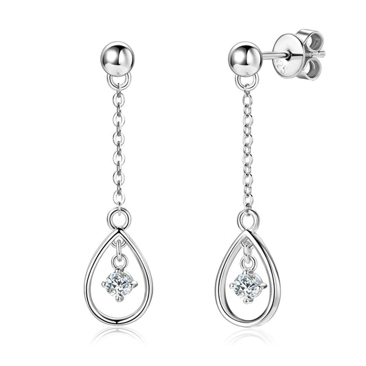 LYRA - Dangle Diamond Earrings