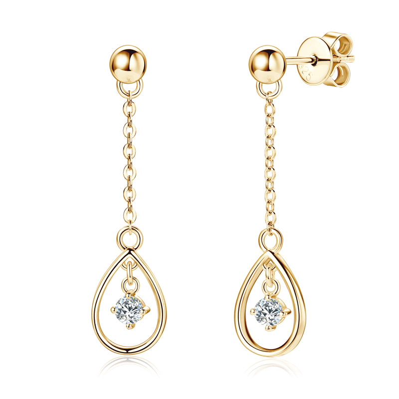 LYRA - Dangle Diamond Earrings