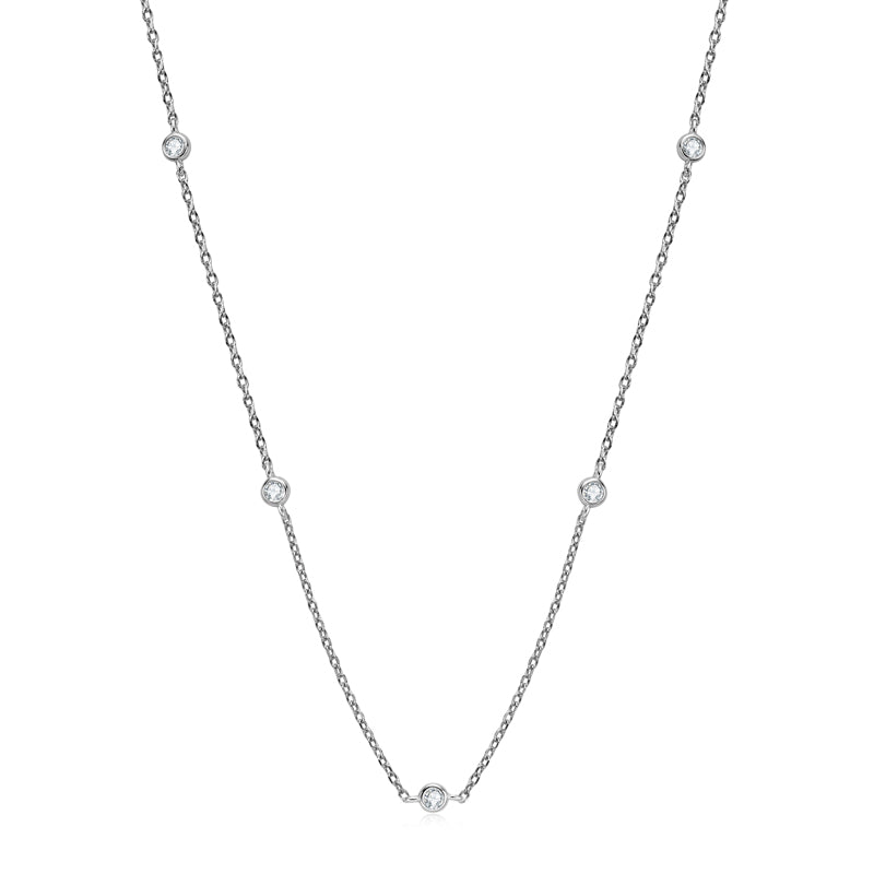 PALISADES - 5 Diamond Statement Necklace