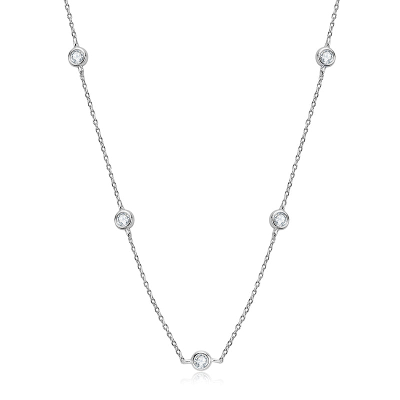 PALISADES - 5 Diamond Statement Necklace